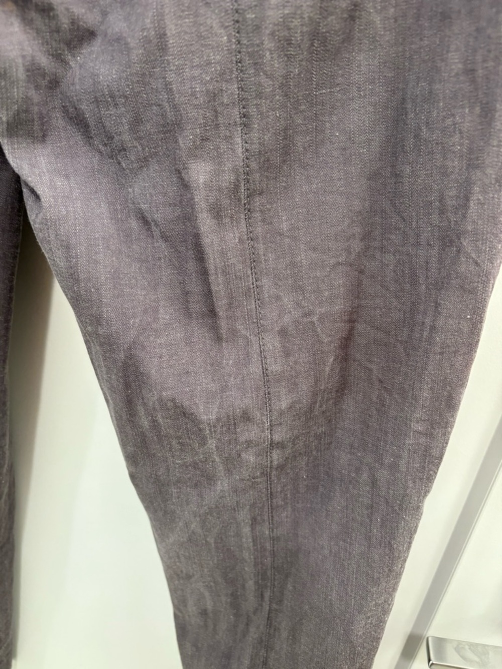Akris Punto Minimalist Grey Cotton Viscose Pintuck Cropped Pants Size 6 - Picture 10 of 16